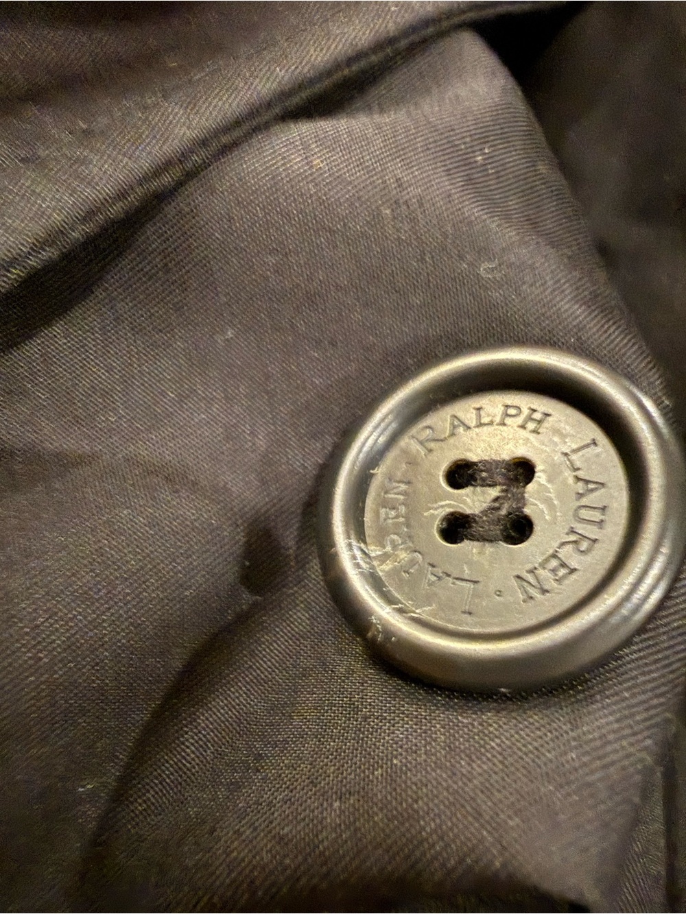 Ralph Lauren Black Double-Breasted Trench with Belt NWOT XXL - Picture 3 of 13